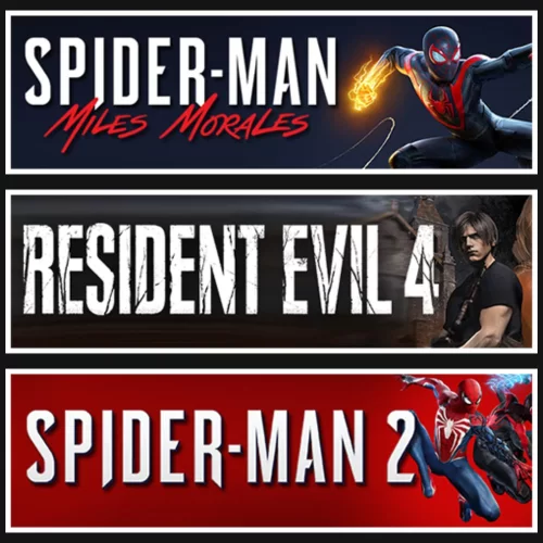  Miles +Resident Evil 4 +Spider Man 2